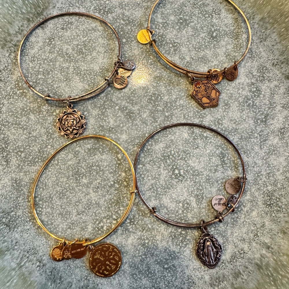 4 Alex and Ani bracelets
